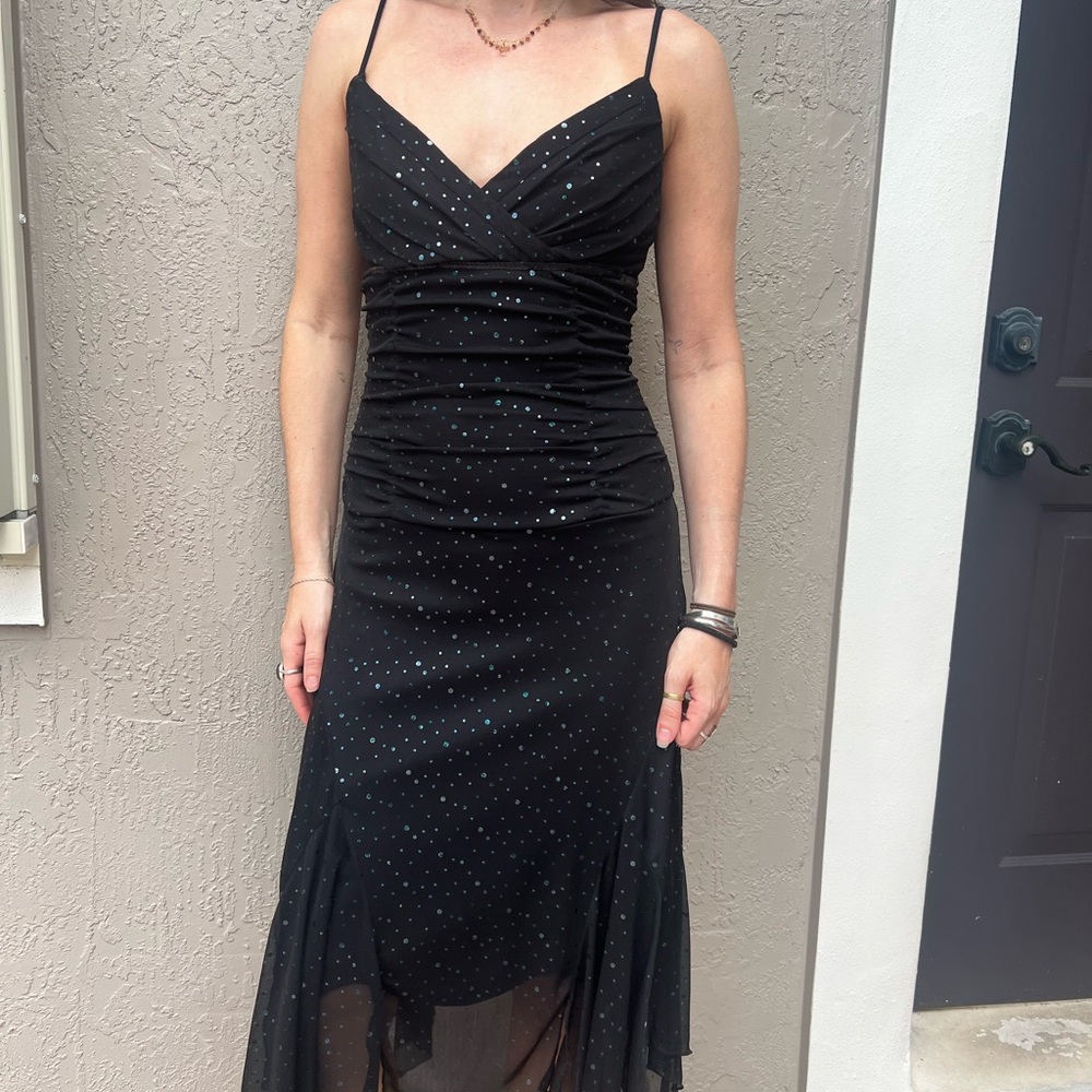 Elegant Black Evening Dress Vintage